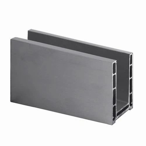 China Suppliers Base Aluminium Double U Channel Extrusion Shapes Profile for Glass Window