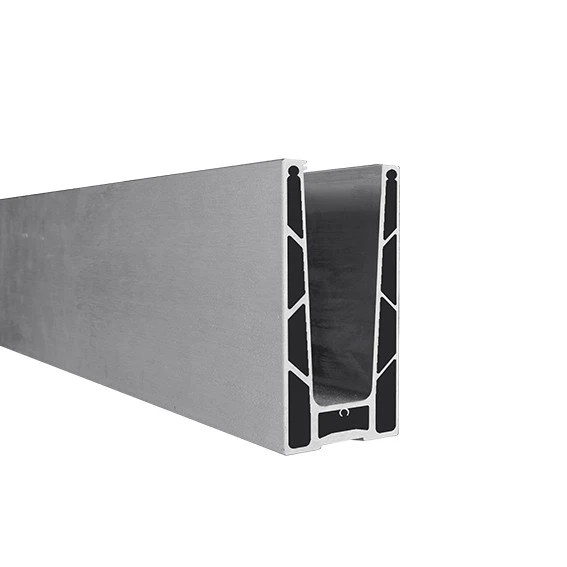 Original Hollow Top Mount Aluminium Glass Channel
