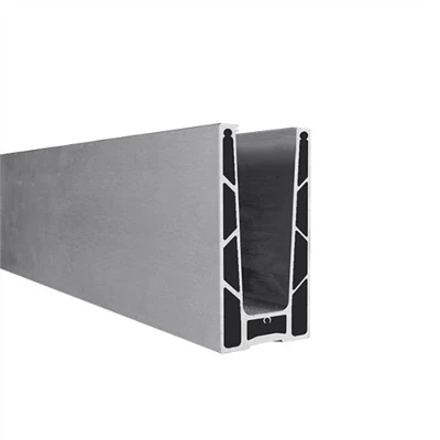 Original Hollow Top Mount Aluminium Glass Channel